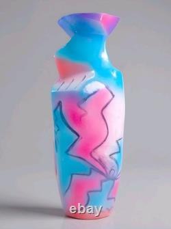 Vintage 1993 Harris-Cies Studios Handmade Pottery Geometric Abstract Vase 14