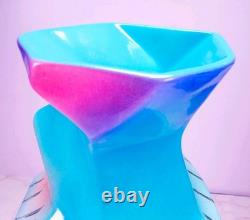 Vintage 1993 Harris-Cies Studios Handmade Pottery Geometric Abstract Vase 14