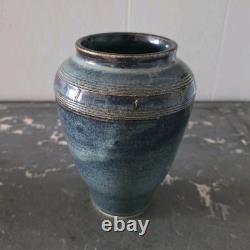 Vintage 1993 Signed Studio Pottery Vase Joe Smith Passion Play Eureka Springs AR