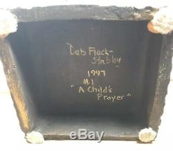 Vintage 1997 Studio Pottery Deb Fleck-Stabley A Childs Prayer Signed Numbered
