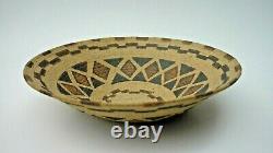 Vintage 1998 DAVID SALK Studio Art Pottery Bowl Basket Design