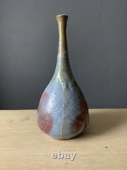 Vintage 60s Win Ng Ceramics weed pot vase studio pottery signed