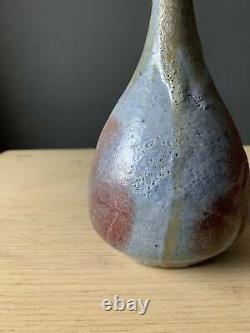 Vintage 60s Win Ng Ceramics weed pot vase studio pottery signed