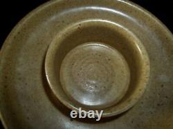 Vintage 70's x Large LittleJohn Pottery Candleholder Studio Mid Century VASE