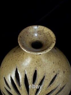 Vintage 70's x Large LittleJohn Pottery Candleholder Studio Mid Century VASE