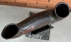 Vintage 70s Sculptural Stoneware Ceramic Vase Studio Pottery Modern Art Ikebana