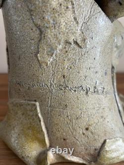 Vintage Abstract Ceramic Studio Pottery Art Handmade J Alfred Prufrock Quote