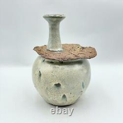 Vintage Abstract Studio Pottery Vase Sculpture Signed Vance Modernist Brutalist