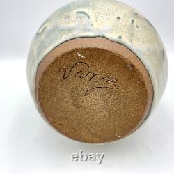 Vintage Abstract Studio Pottery Vase Sculpture Signed Vance Modernist Brutalist