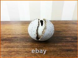 Vintage Alan Wallwork Studio Pottery Hatching Egg Stoneware Porcelain Signed