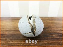 Vintage Alan Wallwork Studio Pottery Hatching Egg Stoneware Porcelain Signed