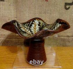 Vintage Alan Ward Studio Pottery Centrepiece Tazzo. Derbyshire Art Pottery