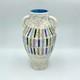 Vintage Aldo Londi Bitossi Color Block Vase Italian Studio Pottery Mid Century