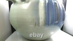 Vintage Alewine Gatlinburg Studio Art Pottery Vase Vessel Luminary Blue Gray 85