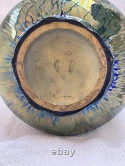 Vintage Alphonse Cytère Iridescent Sandstone Vase from the Rambervillers Studio
