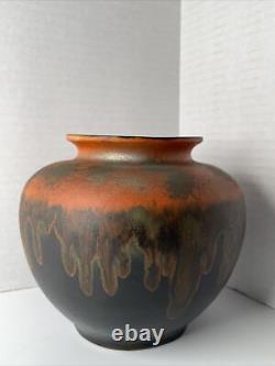 Vintage Amaco American Art Clay Co Pottery Vase Pot Drip Glaze 26 Indiana 5