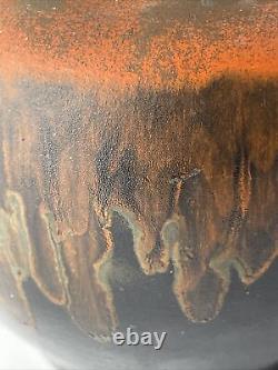 Vintage Amaco American Art Clay Co Pottery Vase Pot Drip Glaze 26 Indiana 5