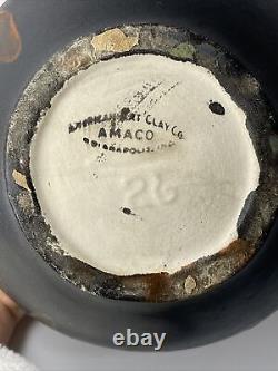 Vintage Amaco American Art Clay Co Pottery Vase Pot Drip Glaze 26 Indiana 5
