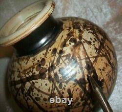 Vintage American Paul Volckening Abstract Stoneware Art Pottery Vase Vessel