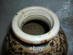 Vintage American Paul Volckening Abstract Stoneware Art Pottery Vase Vessel