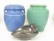 Vintage American Studio Pottery Vases and a Small Dish