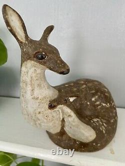 Vintage Andersen Design Studio Maine Pottery Deer Doe Fawn Figurine 7.5