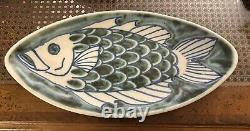 Vintage Andersen Design Studio Pottery Fish Platter 16 Excellent