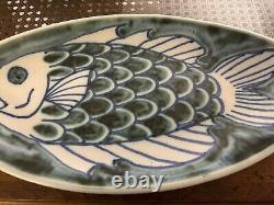 Vintage Andersen Design Studio Pottery Fish Platter 16 Excellent