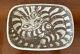 Vintage Andersen Design Studio Pottery Striped Cat Stoneware Dish Plate Tray
