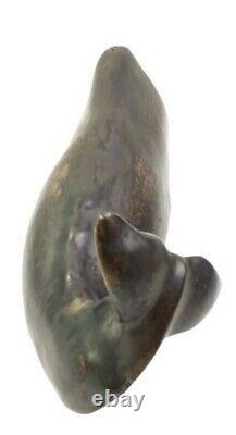 Vintage Andersen Design Studio Stoneware Ceramic Sperm Whale Figurine Maine USA