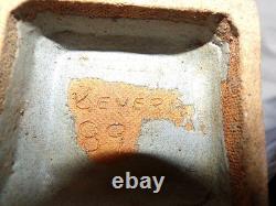 Vintage Art Studio Pottery Gray Ombre Rectangular Vase Signed BEVERLY'8911.75 Vintage Art Studio Pottery Gray Ombre Rectangular Vase Signed BEVERLY'8911.75