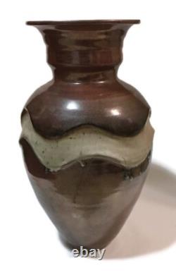 Vintage Art Studio Pottery Vase Signed Martin