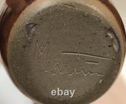 Vintage Art Studio Pottery Vase Signed Martin