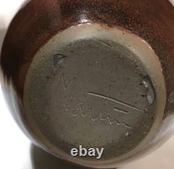 Vintage Art Studio Pottery Vase Signed Martin