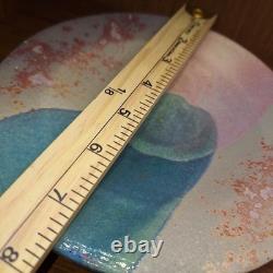 Vintage Art Tony Evans RAKU Studio Pottery 7.5 Bowl Signed and Numbered #283