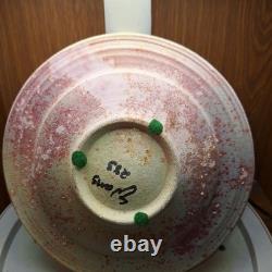 Vintage Art Tony Evans RAKU Studio Pottery 7.5 Bowl Signed and Numbered #283
