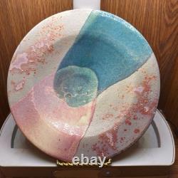 Vintage Art Tony Evans RAKU Studio Pottery 7.5 Bowl Signed and Numbered #283