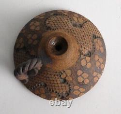 Vintage Artisan Handmade Pottery Vase Brown