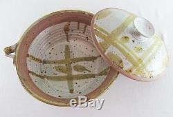 Vintage Artist BETTY WOODMAN Ceramic Studio Pottery Covered Casserole Dish