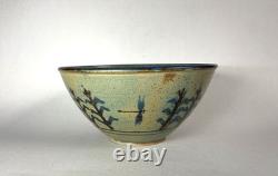 Vintage Artist Signed Studio Art Pottery Stoneware Bowl