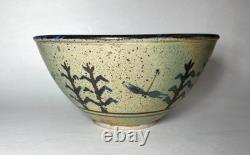 Vintage Artist Signed Studio Art Pottery Stoneware Bowl