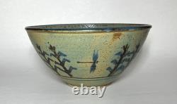Vintage Artist Signed Studio Art Pottery Stoneware Bowl