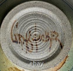 Vintage Artist Signed Studio Art Pottery Stoneware Bowl