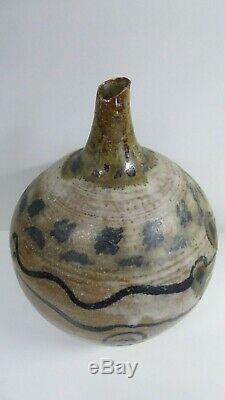 Vintage Australian Pottery Deborah Halpern Studio Ceramic Hand Painted Vase