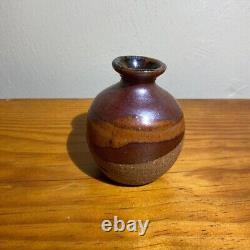 Vintage BYRON TEMPLE Mid Century Modern Studio Pottery 4 Vase Signed