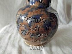 Vintage Baron Barnstable Brown Glazed Puzzle Jug signed on the base