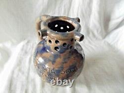 Vintage Baron Barnstable Brown Glazed Puzzle Jug signed on the base