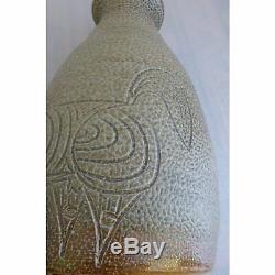 Vintage Barry Huggett Cornwall Downs UK Studio Pottery Floor Vase