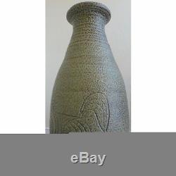 Vintage Barry Huggett Cornwall Downs UK Studio Pottery Floor Vase