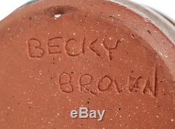 Vintage Becky Brown Indiana Studio Art Pottery Pitcher Jug Wife Of Karl Martz